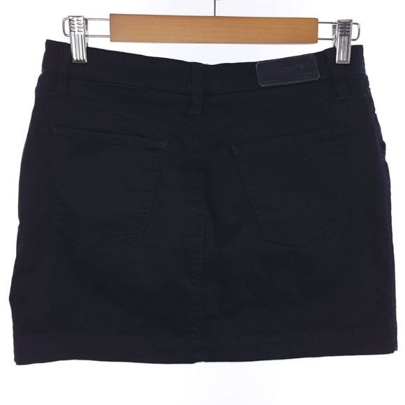 Lacoste Solid Black Skirt Womens Size 36 Cotton Blend - Picture 4 of 7